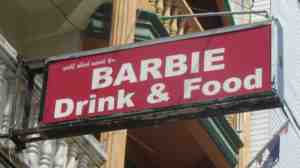 barbie sign
