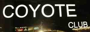 coyote club sign