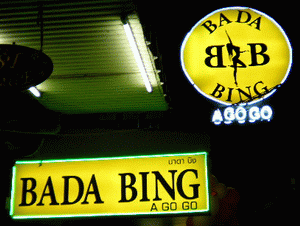 Bada Bing A-GoGo signs