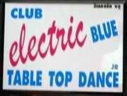 Club Electric Blue Jnr bar sign