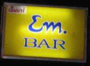 EM bar sign
