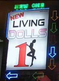 Living Dolls 1 sign