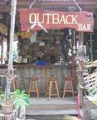 Outback Bar sign
