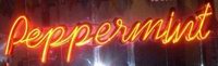 Peppermint Palace in neon
