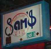 Sam's bar sign