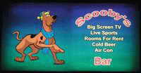 Scooby's bar sign
