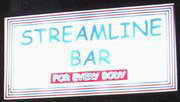 Streamline bar sign