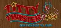 Titty Twister bar sign
