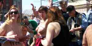portland topless demo
