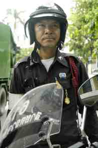 thai motorcycle cop