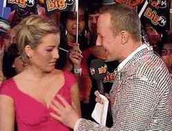 German TV presenter copping a feel