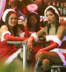 Thai bar at Christmas