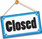 Closed sign
