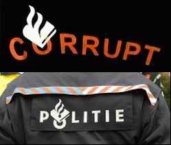 Corrupt + police logo