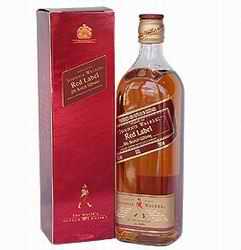 Johnnie Walker whiskey bottle