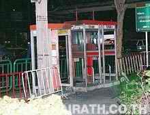 Destroyed phone boxes