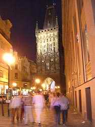 Prague at night