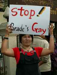 Chiang Mai protestor