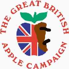 Rotten British apple
