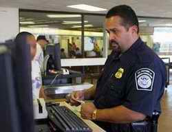 Immigration officer at airport