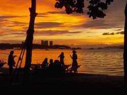 Pattaya Beach at night
