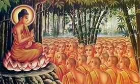 Makha Bucha gathering of monks