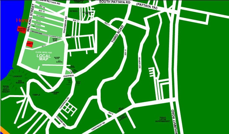 Walking Street map